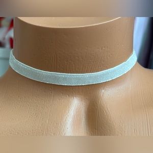 5 for $15! White Sparkly Glitter Tinsel Choker Necklace